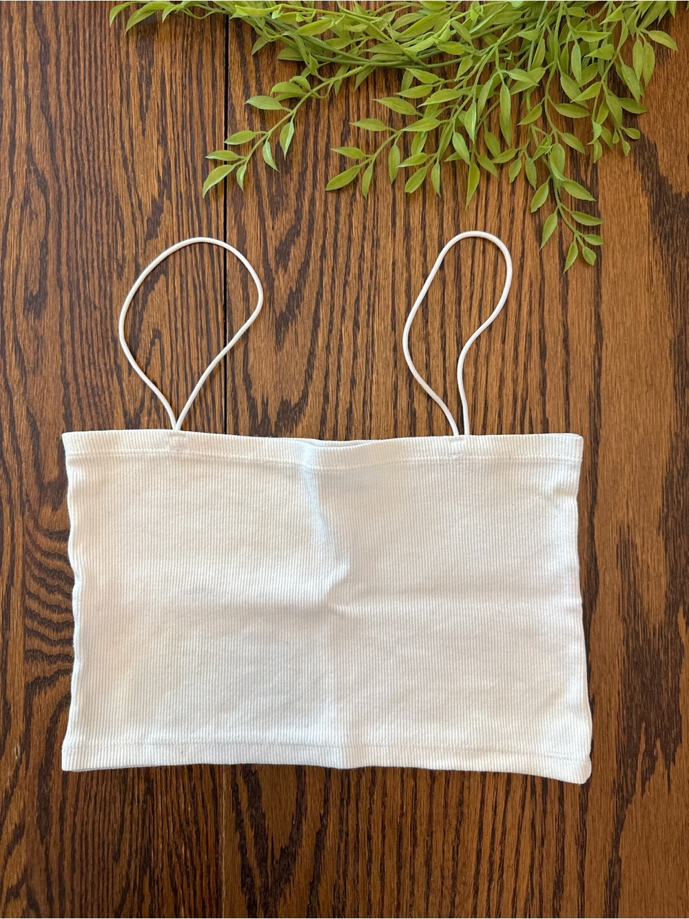 ZARA | White Ribbed Tank Top